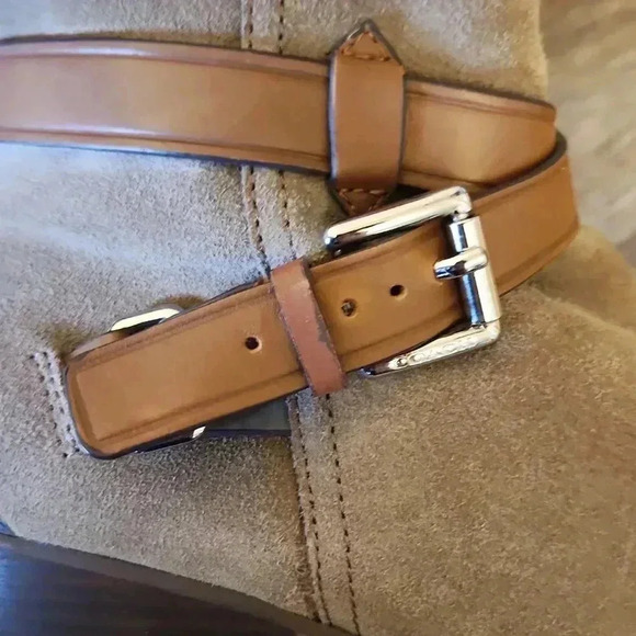 Coach Pauline Suede Buckle Ankle Bootie Size 8B - Picture 7 of 11